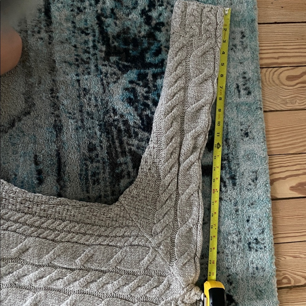 Cream Cable Knit Crew Neck Sweater - Picture 7 of 8